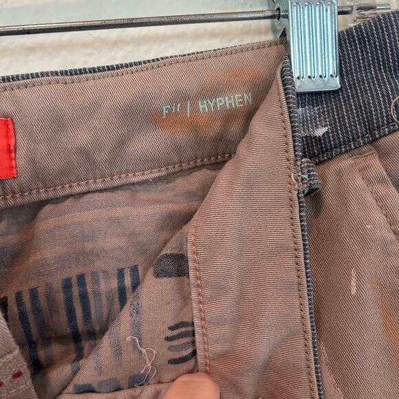 Anthropologie Pilcro & Letterpress Hyphen Patched Chinos Pant SZ26 Patchwork - Picture 5 of 11